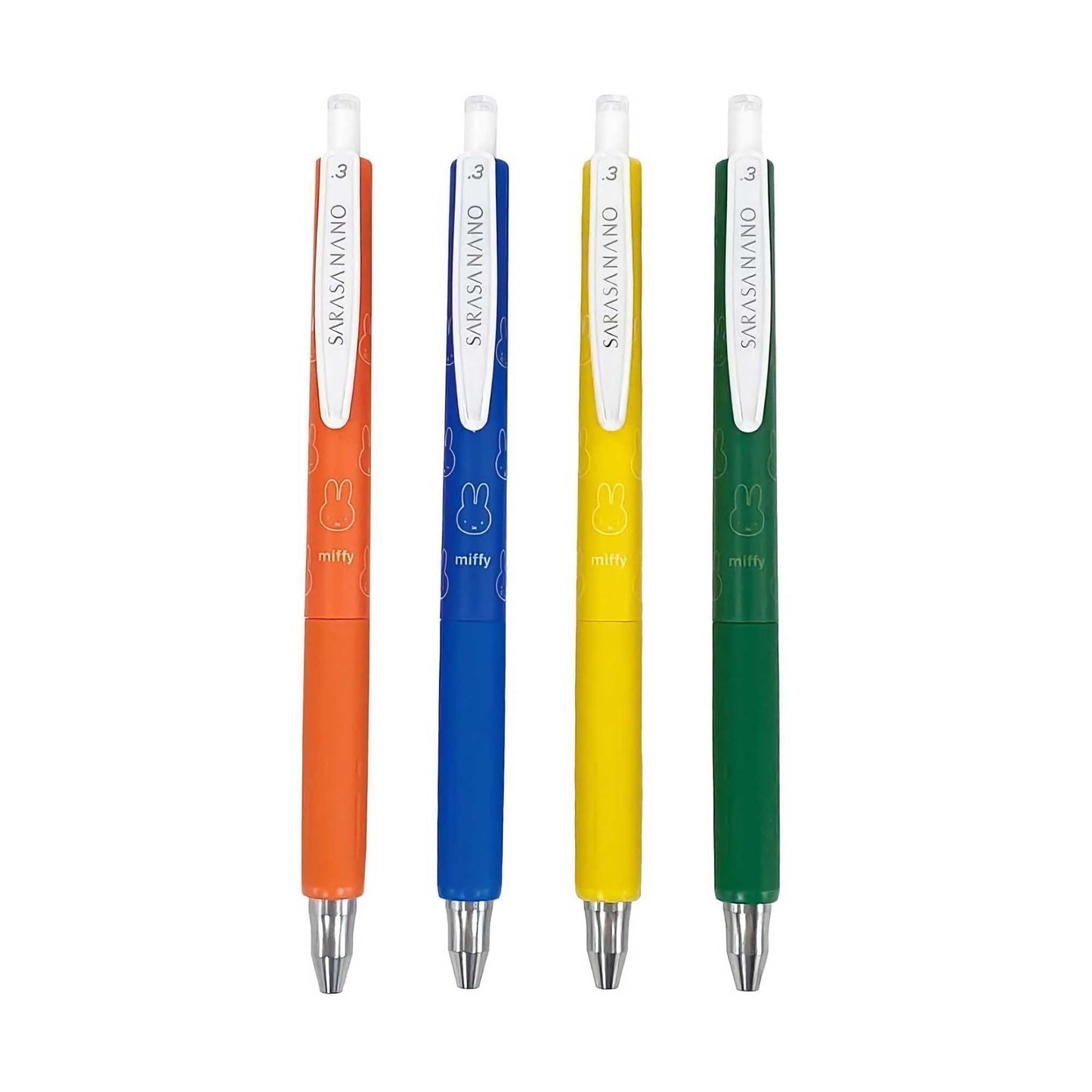 Miffy x ZEBRA Sarasa Nano 4 Color Ballpoint Pen Set of 4. Basic