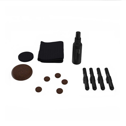 Lintex Starter set for glass writing board and whiteboard. Black Cork